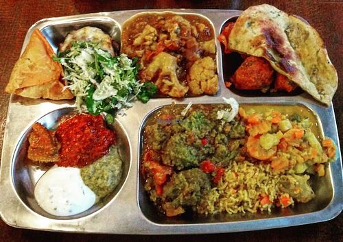 nearly 2kg of delicious vegan/vegetarian food at Thali - Mileticova in Bratislava
