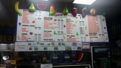 juice menu at Happy Life Organics Veggie Deli in Chula Vista