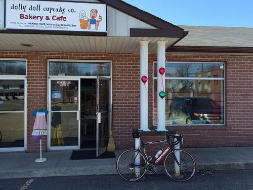 Great place for a quick stop for bikers... at DollyDoll Cupcake Company in North Gower