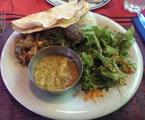 delicious dish at Govinda's in Oeiras