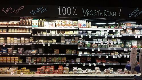 Vegan meat and cheese at Raisin Rack Natural Food Market in Westerville