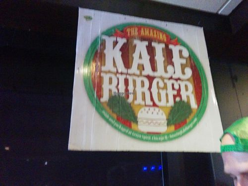 Hailing the Ksle at Amazing Kale Burger in Evanston