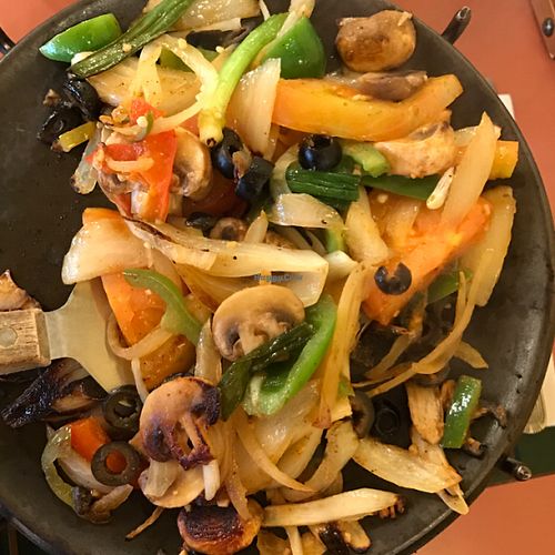 fajita veggies at Don Jose's in Homer