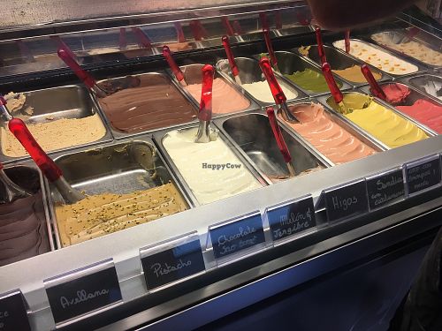 the selection! at Heladeria Gocce di Latte in Barcelona