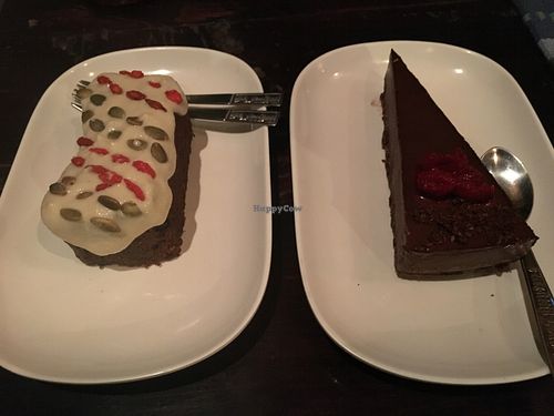 Silly Rabbit carrot cake & Raw Chocolate Pie at Karma Kafe in Koh Phangan