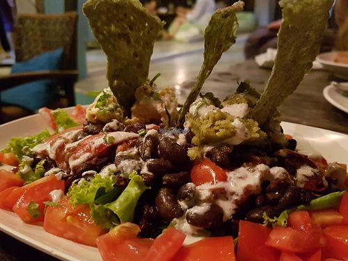 Salad with nachos  at Karma Kafe in Koh Phangan