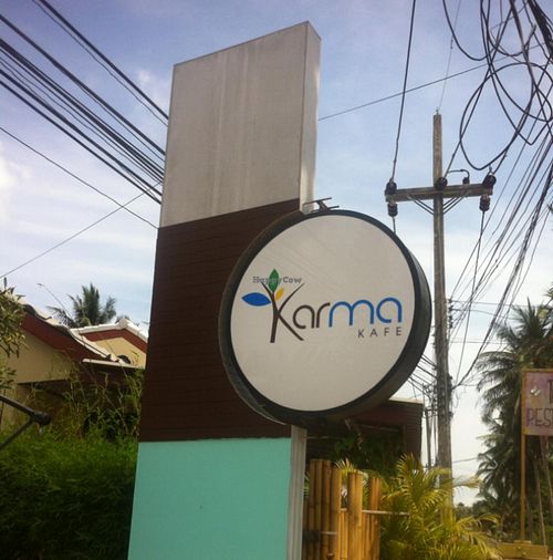 Karma front at Karma Kafe in Koh Phangan