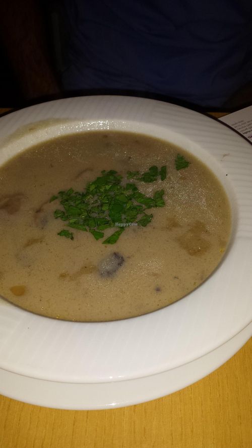 mushroom soup  at Plevel - Jindrisska in Prague