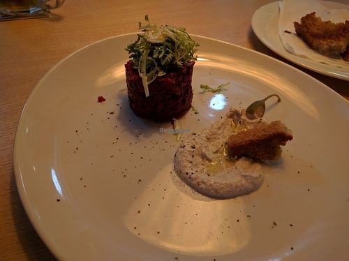 Betroot tartare at Plevel - Jindrisska in Prague