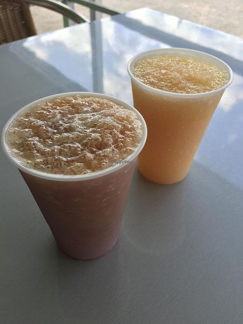 The Sour Sop and Tamarind Drinks were refreshing! at Little J Shawarma in Simpson Bay