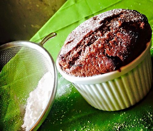 vegan choc cake at Lupin Restaurante Vegetariano in Porto