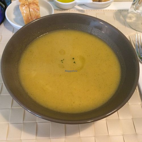 Vegetable Soup at Lupin Restaurante Vegetariano in Porto