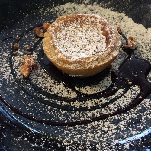 Vegan Pastel de Nata at Lupin Restaurante Vegetariano in Porto