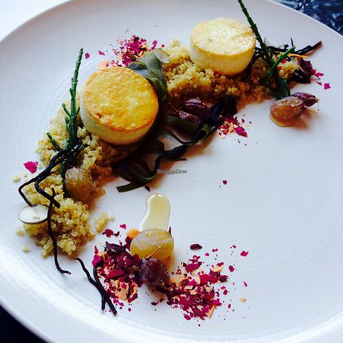 faux scallops  at Lupin Restaurante Vegetariano in Porto