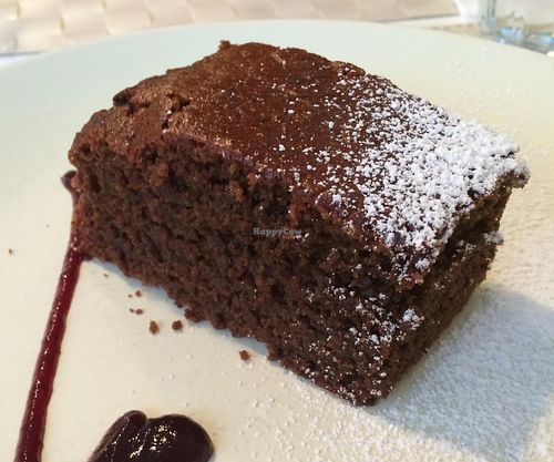 Vegan Chocolate Cake at Lupin Restaurante Vegetariano in Porto