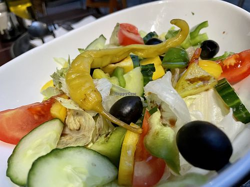 salad at Spaghetteria Orlando in Bamberg