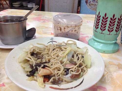 fried veggie noodles at Zhēn Hǎo Wèi SùShí 真好味素食 in Kaohsiung