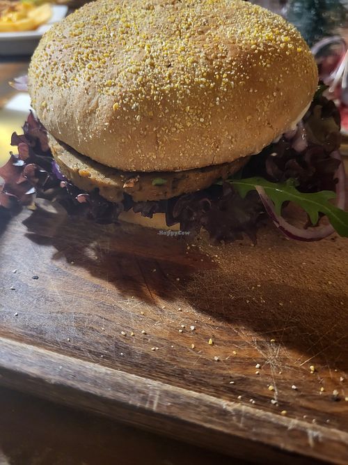 Vegan Love Burger mit Seitan at Zauber von OS in Osnabruck