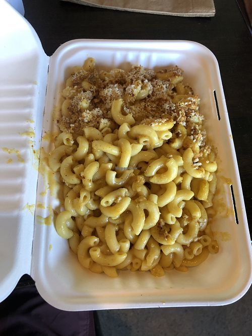 Baked Mac n cheese  at Allie's Vegan Pizzeria and Cafe in Spokane