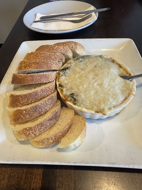 Artichoke dip  at Allie's Vegan Pizzeria and Cafe in Spokane