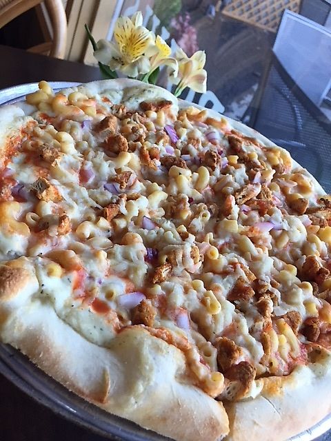 Hot Mess Pizza at Allie's Vegan Pizzeria and Cafe in Spokane