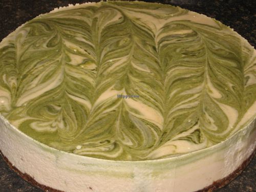 White Chocolate Peppermint Swirl Cheesecake at Breathe Live Believe Whole Foods Vegan in Thunder Bay