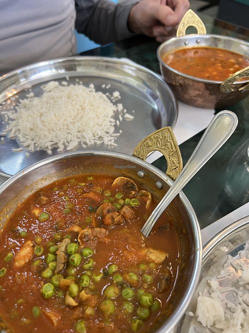 Mushroom mutter and Chana curry    at Namaste Nepal Restaurant in Grand Junction