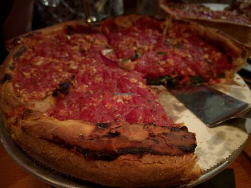 Vegan Deep Dish at Patxi's Pizza in Seattle