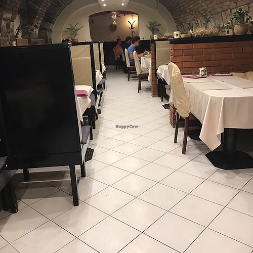 inside  at Napfenyes Bistro in Budapest