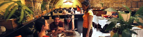 interior at Napfenyes Bistro in Budapest