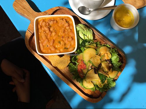 savory brekkie  at The Green Patio in Cusco