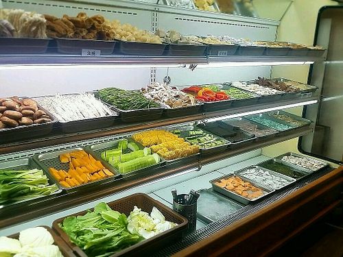 vegan buffet  at Ruò Hé Vegetable Hot Pot - Like Lotus  in Taipei