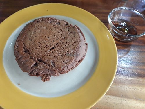 Chocolate and raisin pancake at Mild cafe in Chiang Mai
