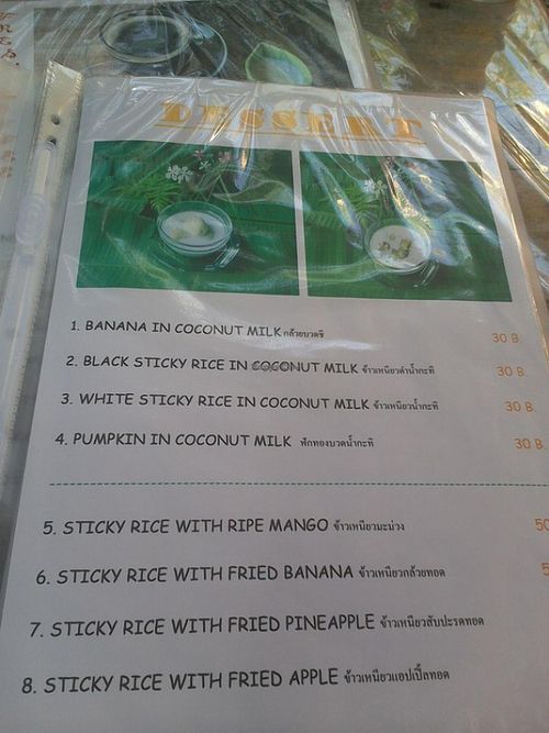 desserts at Mild cafe in Chiang Mai