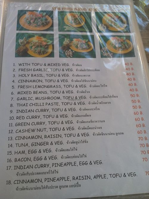 brown rice  at Mild cafe in Chiang Mai