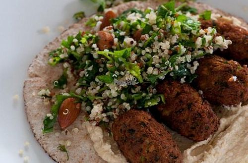 Falafel Wrap at Oranaise Cafe in Leeds