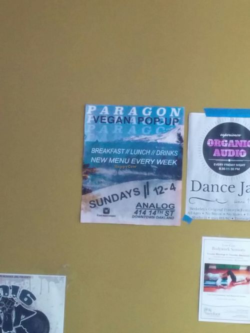 Coming events at Analog in Oakland