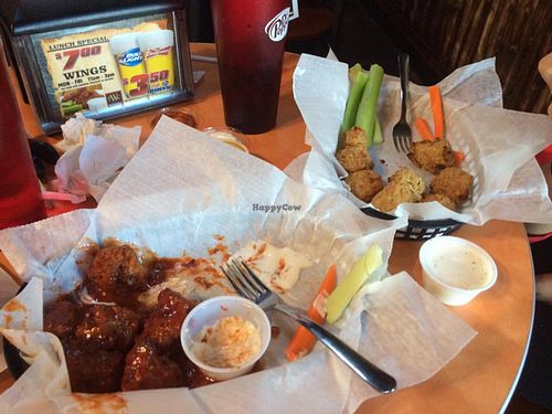 Real Vegan Wings  at Trolley Wing Company in Salt Lake City