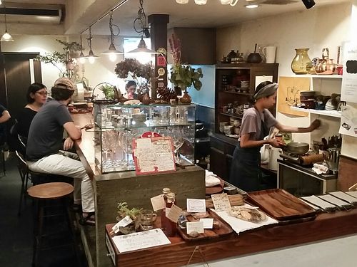 inside, counter at Padma in Kyoto