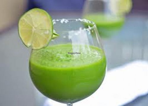 green smoothies at Lotus Catering in Amsterdam