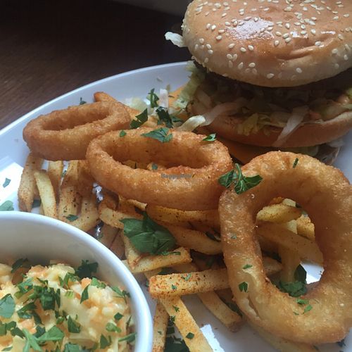 meat free burger at Veg Bar in South West London