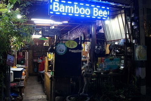 Bamboo Bee is small.  at Bamboo Bee Vegetarian in Chiang Mai