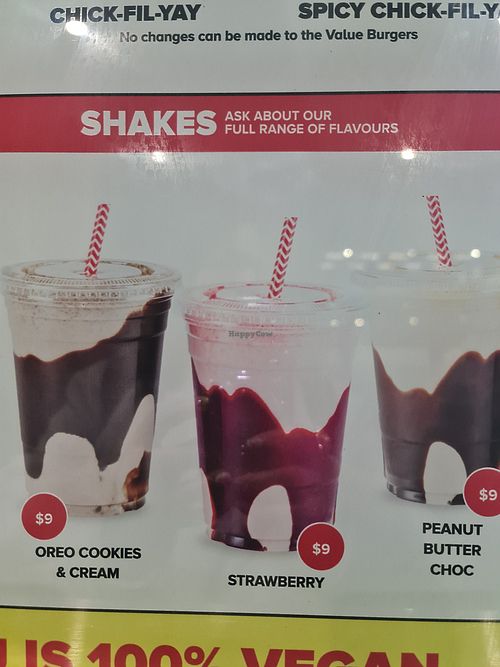The shakes at Lord of the Fries - Southern Cross Station in Melbourne