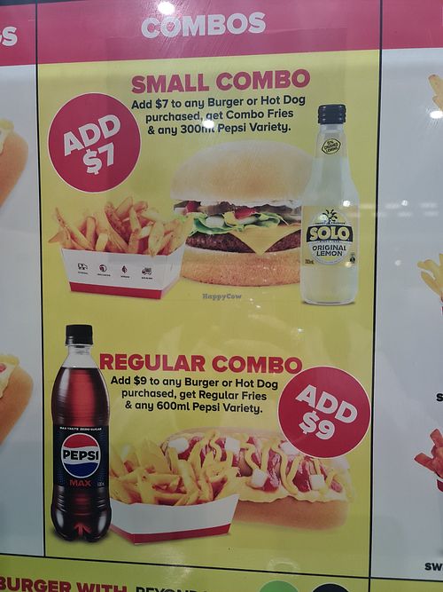 Combos at Lord of the Fries - Southern Cross Station in Melbourne