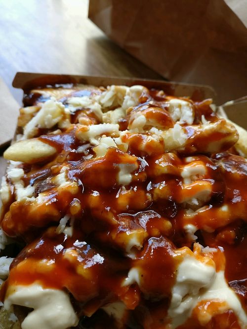 halal snack pack at Lord of the Fries - Southern Cross Station in Melbourne