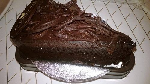 Chocolate cake at Veganerie - EmQuartier in Bangkok