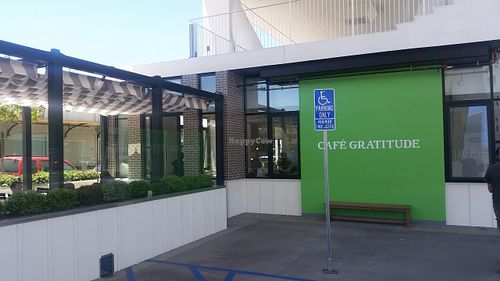 outside at Cafe Gratitude - DTLA in Los Angeles