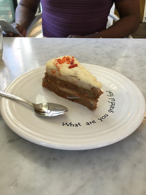 Carrot Cake at Cafe Gratitude - DTLA in Los Angeles
