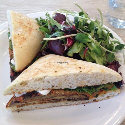 I am awesome - eggplant Parmesan at Cafe Gratitude - DTLA in Los Angeles