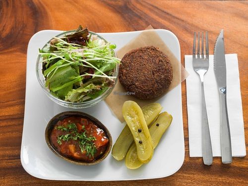 Superfood Burger at Backyard Cafe - Riverside in Phnom Penh